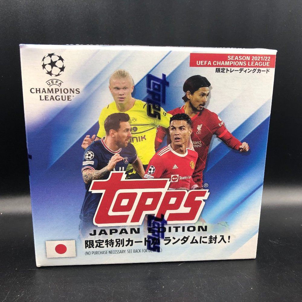 2021-22 Topps UEFA Champions League Japan Edition Soccer Box Factory Sealed